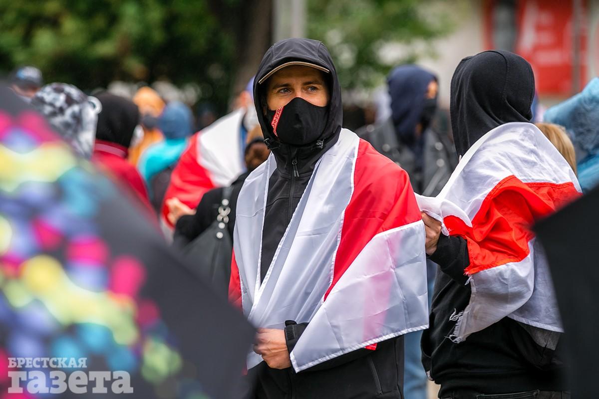 Акция протеста в Бресте 27 сентября. Фото: , "Брестская газета"