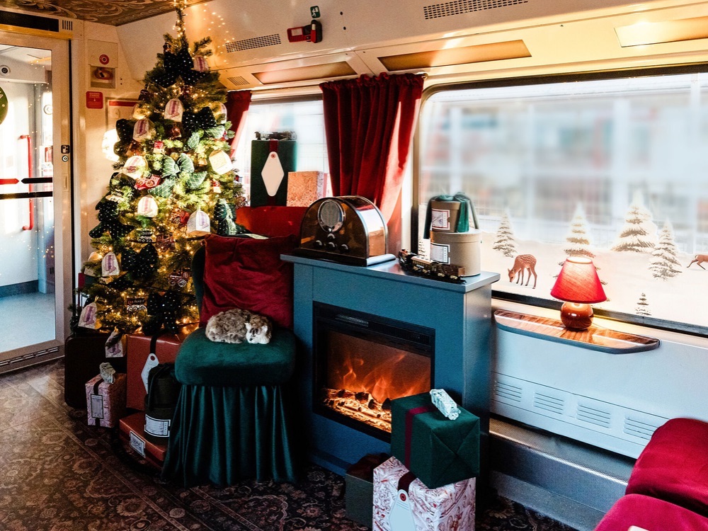 Рождественский поезд. Литва, 2024-2025. Фото: «LTG Link».