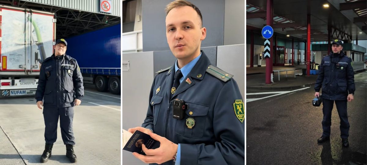 Беларуские таможенники на границе. Коллаж BGmedia