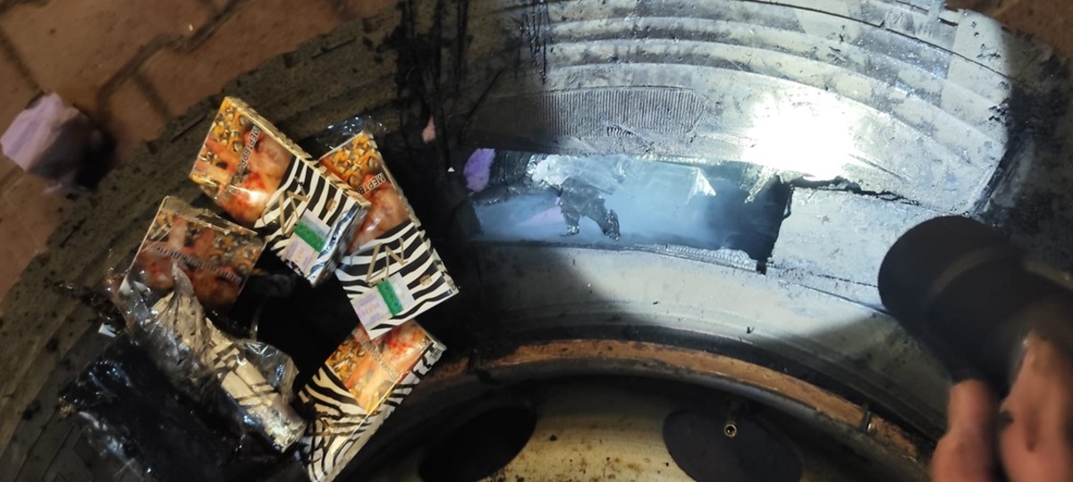 Сигареты, которые пытались провезти в запасных колесах автобусов. Фото: https://www.lubelskie.kas.gov.pl/