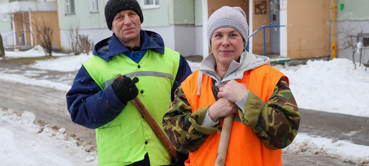 Работники ЖЭУ в Витебске. Иллюстративное фото