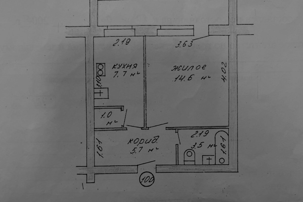 План квартира Анны в Бресте