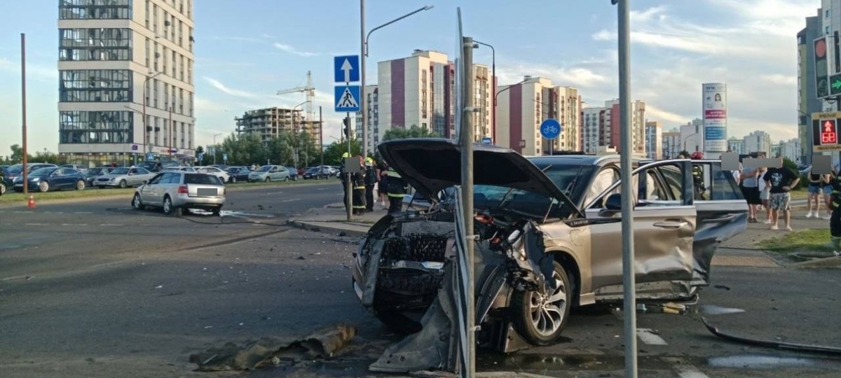ДТП в Бресте вечером 23 июня 2026 года. Фото: ГАИ УВД Брестского облисполкома